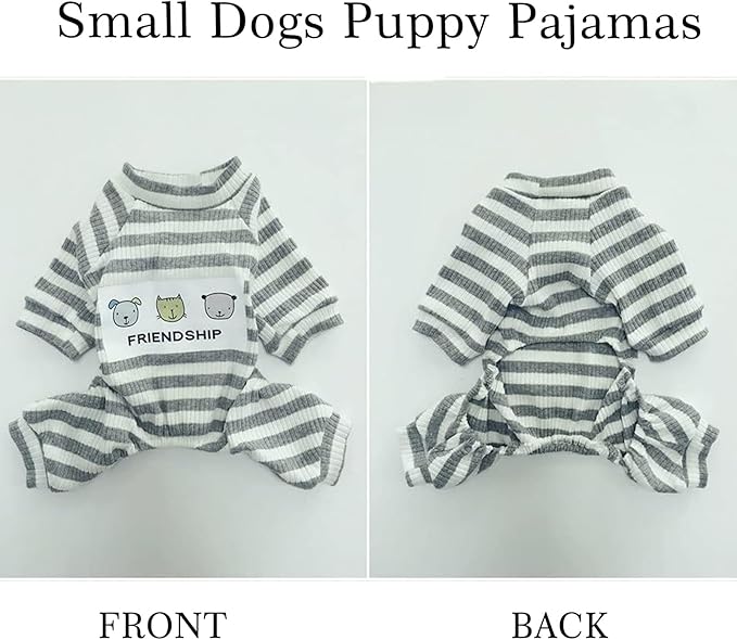Dogs PJS Clothes for Small Dogs Girl Puppy Pajamas Long Sleeved Onesies Warm Coats Jumpers Outfits