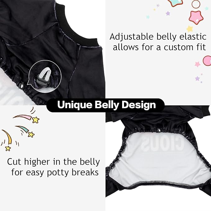 CuteBone Fleece Dog Pajamas Clothes Puppy Jammies Pet Apparel Cat Onesie for Chihuahua Yorkie Frenchies P328L