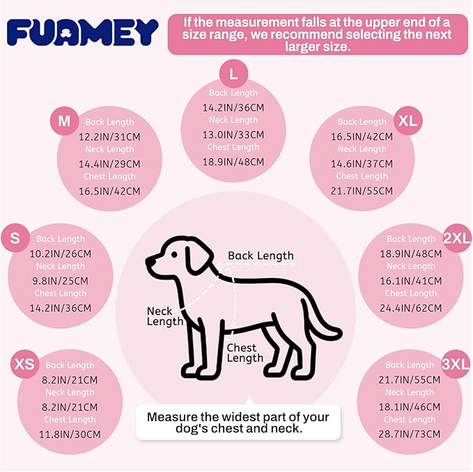 FUAMEY UV Protection Sleeveless Dog Shirt, Sun Protection Pet Summer T-Shirt with Zipper & Reflective Strips, Lightweight Quick-Dry Breathable for Large Dog Breeds (Pink, 3XL)