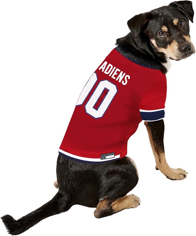 Pets First NHL Montreal Canadiens Jersey for Dogs & Cats, Large. - Let Your Pet Be A Real NHL Fan!