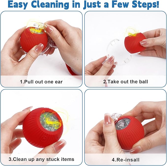 Interactive cat Toys for Indoor Cats, Speedy Tail 3.0 Cat Toy, Motion Activate cat Toy Ball，Automatic Toys for Bored Indoor Cats, Speedy Tail 2.0 Cat Toy, Rechargeabl