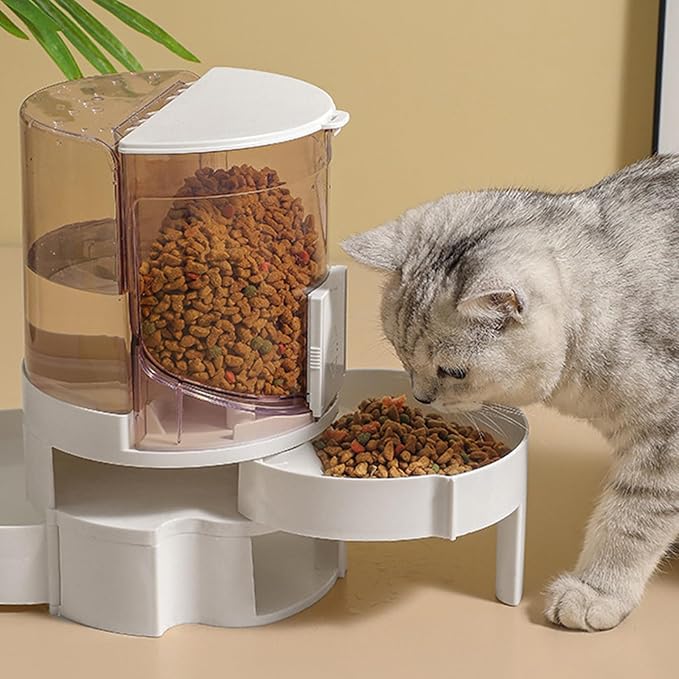 Pet Feeding Bowl Cats Water Dispenser Food Feeder Treat Bowl Automatic Dog Houseware Watering Supplies for Cats for Pets