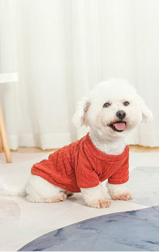 Kitten Clothes, Dog Cat Sweaters Pet Puppy Knitwear Costume Fall Winter Coat for Small Medium Cats Dog Girl Boy Fit 2.2-23lb
