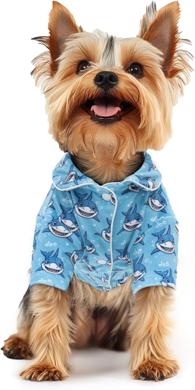 CuteBone Two-Leg Velvet Pet Pajamas Girl Dog Clothes - Soft, Cozy, and Stretchy Boy Pjs for Small, Medium Dogs and Cats Winter Sleepwear Apparel LTP11M