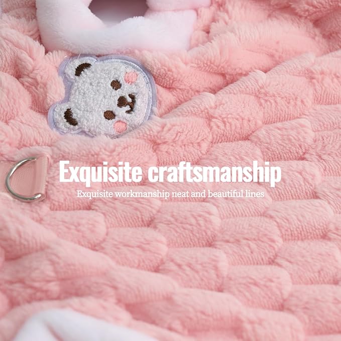 Dog Sweater for Small Dogs Puppy Cats Winter Warm Soft Pet Clothes Pullover Cute Extra Small Dog Apparel, Cat Sweaters for Cats Only Fit Chihuahua Yorkie(Pink, M)
