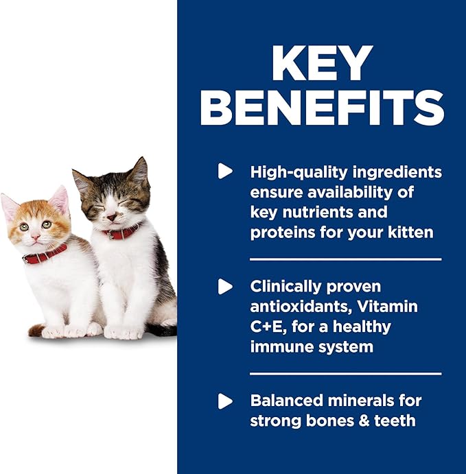 Hill's Science Diet Kitten Wet Cat Food, Salmon, 2.9 oz. Cans, 24-Pack