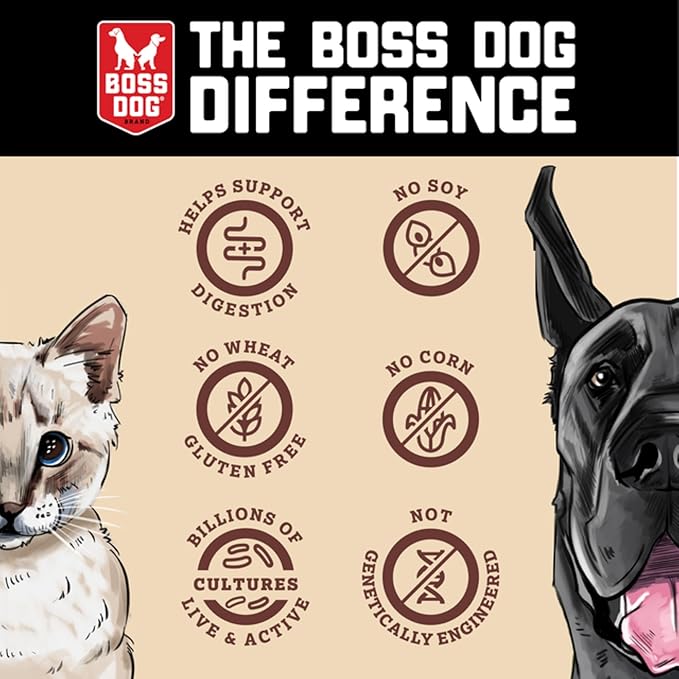 Boss Dog Boss Proballs Meatball Treats for Dogs & Cat, Beef Recipe, 6 oz Jar