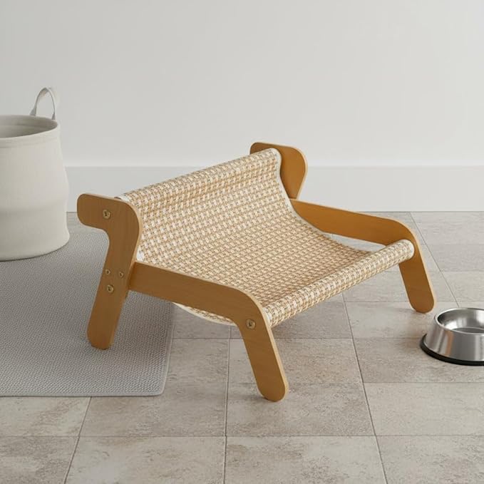Cat Scratcher Bed No Shedding Cat Lounge Bed Animal Furniture for Hefty Cats, Cooling Mat Style