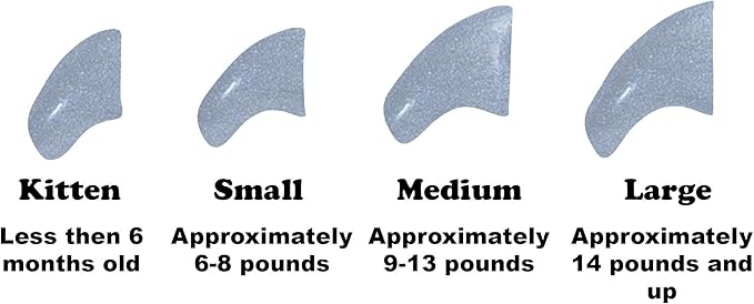 40 Pack Soft Nail Caps for Cat Claws Steel Grey Large