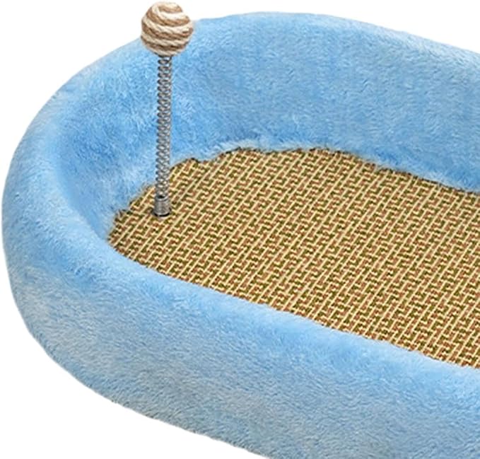 Cat Scratcher Pad Kitten Bed Sofa Protection Play Furniture Protector Training Toys Cat Scratching Board Cats Scratching Pad- Blue