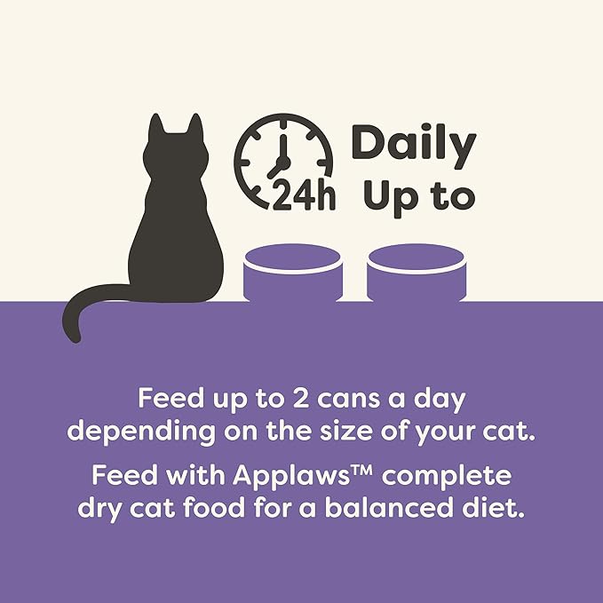 Applaws Natural Wet Canned Cat Food, Limited and Natural Ingredients, High Protein with No Artificial Additives, Variety Selection in Broth (36 x 2.47oz Cans)