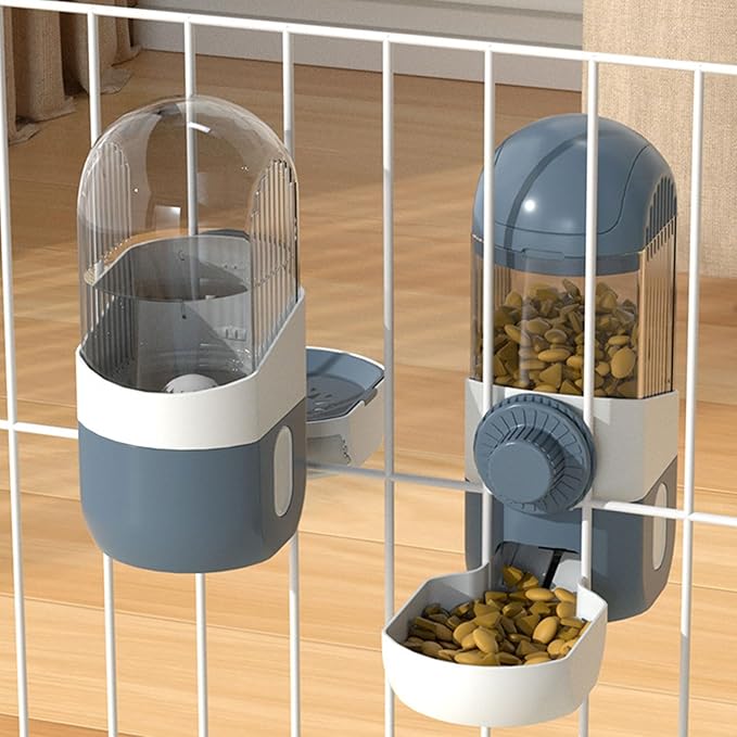 Water Feeder Water Dispenser Feeding Watering Cage Mount Automatic Food Automatic Pet Feeder for Cats