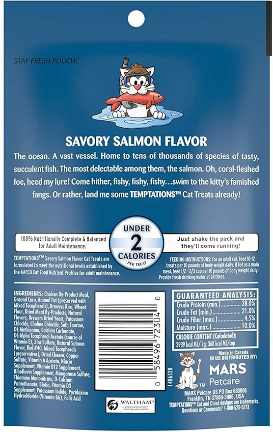 Temptations Cat Treats Temptations Huge Variety Pack, All 9 Flavors: Chicken, Medley, Turkey, Tuna, Catnip Fever, Beef, Surfer, Cookout 1 Pet Paws Notepad (9 Bags Total, 3 Ounces Each), 10 Piece Set