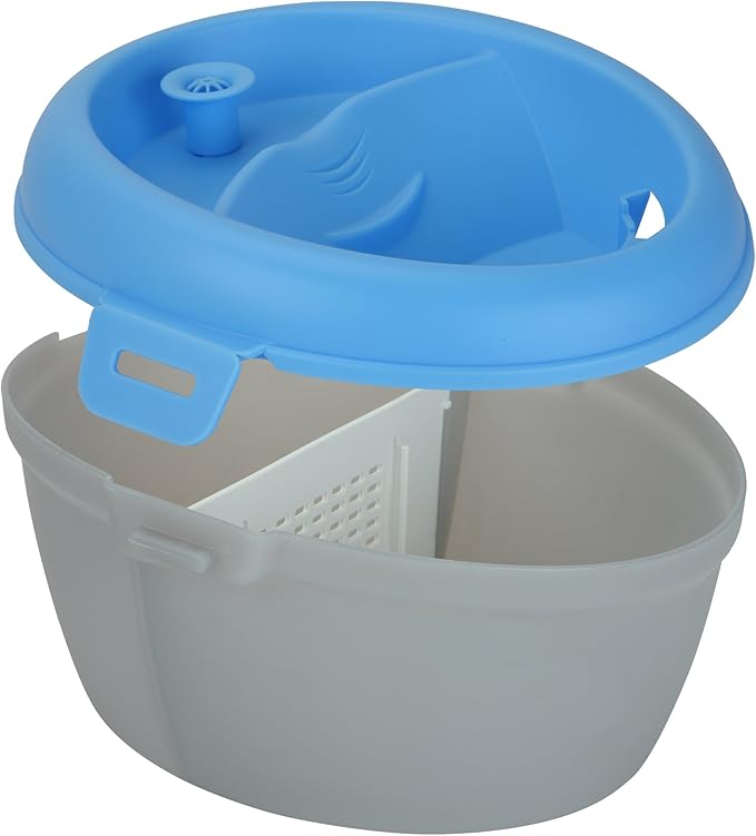 CoolerDog HealthSpring Pet Water Fountain – Ultra Quiet Filtered Dog & Cat Water Fountain with 3-Stage Filtration & Dental Care System, 4L (136 oz)