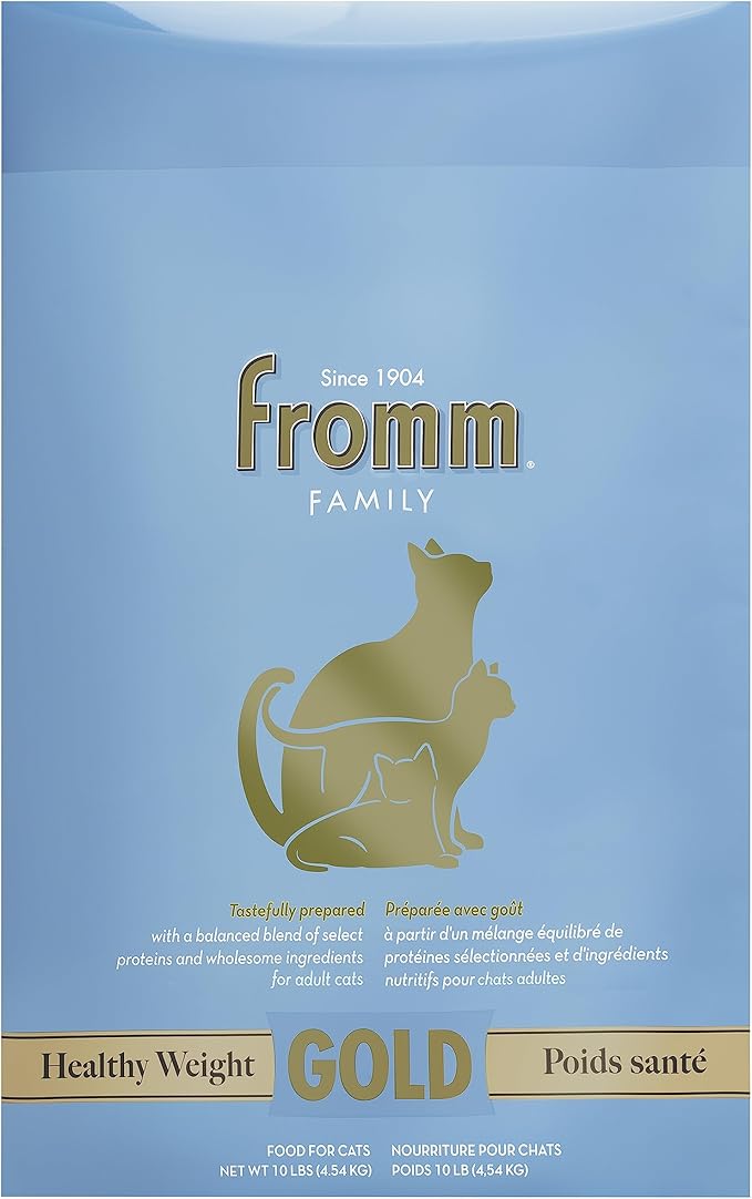 Fromm Healthy Weight Gold Dry Cat Food - Weight Management Cat Food for Adult & Senior Cats - Chicken Recipe - 10 lb