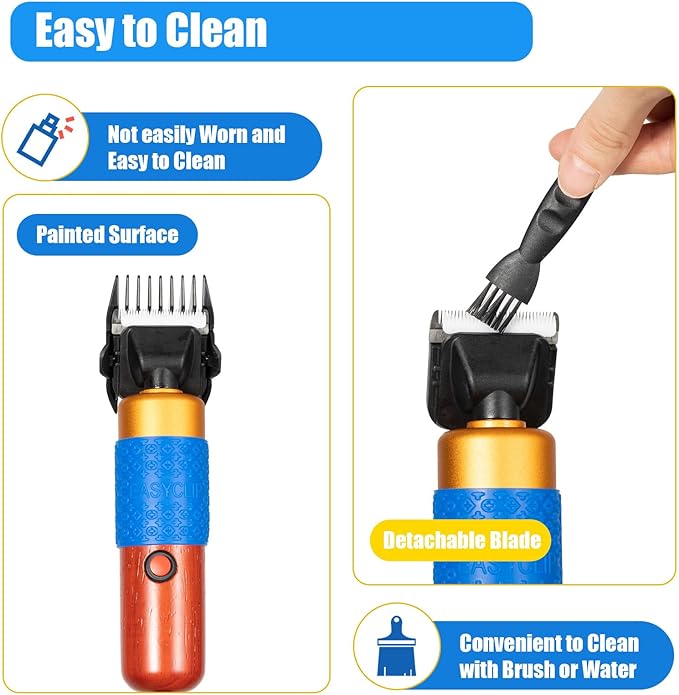 Sheep Goat Shears Hand Clippers Electric Animal Shave Grooming Tool for Farm, with for Dogs Cat Goat Alpaca, Llamas, Angora Rabbits