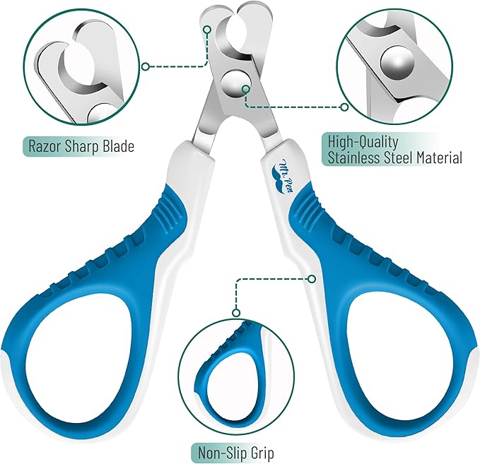 Mr. Pen- Cat Nail Clipper, Stainless Steel, Professional Sharp Cat Claw Trimmer for Small and Medium Cats, Pet Nail Clipper with Sturdy Non Slip Handle