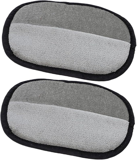 ORFOFE Pet Grooming Gloves 2-Pack Double Sided Electrostatic Hair Removal Gloves for Dogs and Cats Bathing Shedding Cleaning with Comfortable Fit 8.26X6.69In