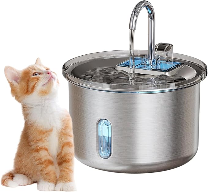Drinking Fountain Pet Water Dispenser Automatic Watering Feeders Quiet Cats Bowl for Multiple Pet Quiet Automatic Drinking Fountain for Multiple