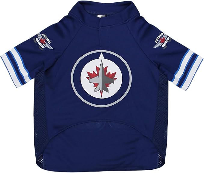Pets First NHL Winnipeg Jets Jersey for Dogs & Cats, Medium. - Let Your Pet Be A Real NHL Fan!