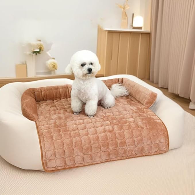 Pet Couch Cover, Non-Slip Design, Small/Large, Removable Couch Protector, Pet Bed Mats, Furniture-Friendly Accessory, for Cat Puppy Indoor Home Living Room Car Camping Travel
