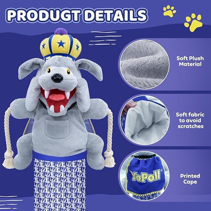 Cat Wrestling Glove, Toy with Sumo Wrestler Hand Puppet, Cat Teaser Catsumo Boredom Busting Training and Exercise Toy for Kittens, Indoor Cats