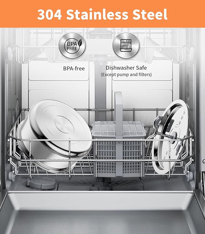 Cat Water Fountain Stainless Steel:135oz/4L Large Capacity Cat Fountain with Water Window, Pet Fountain for Cats Dogs Multiple Pets Drinking Water Bowl Ultra Quite Pump, Attached 2+2 Fliters