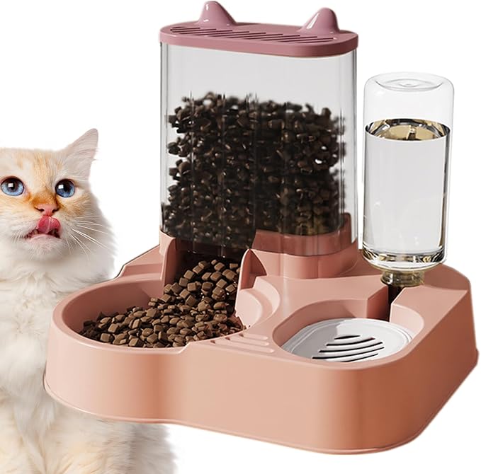 Pet Food Dispenser – Automatic Dog and Cat Feeder with Water Bowl, Smart Portion Control | Longtail Large Capacity Feeding Solution for Pets Indoor Outdoor Use