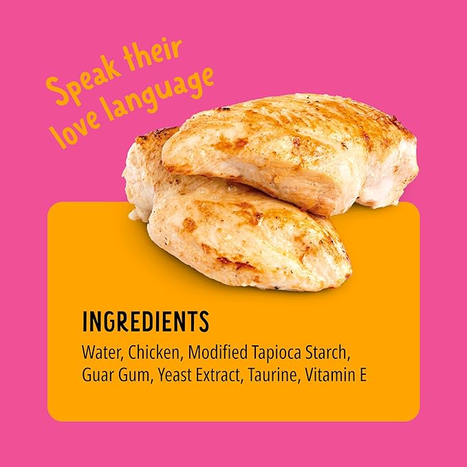 Bonkers Mixx, Wet Lickable Tube Tender Chicken Flavor Cat Treats, Real Meat, Training or Food Topper, for All Breeds and Ages (4 Pieces) (Pack of 4)