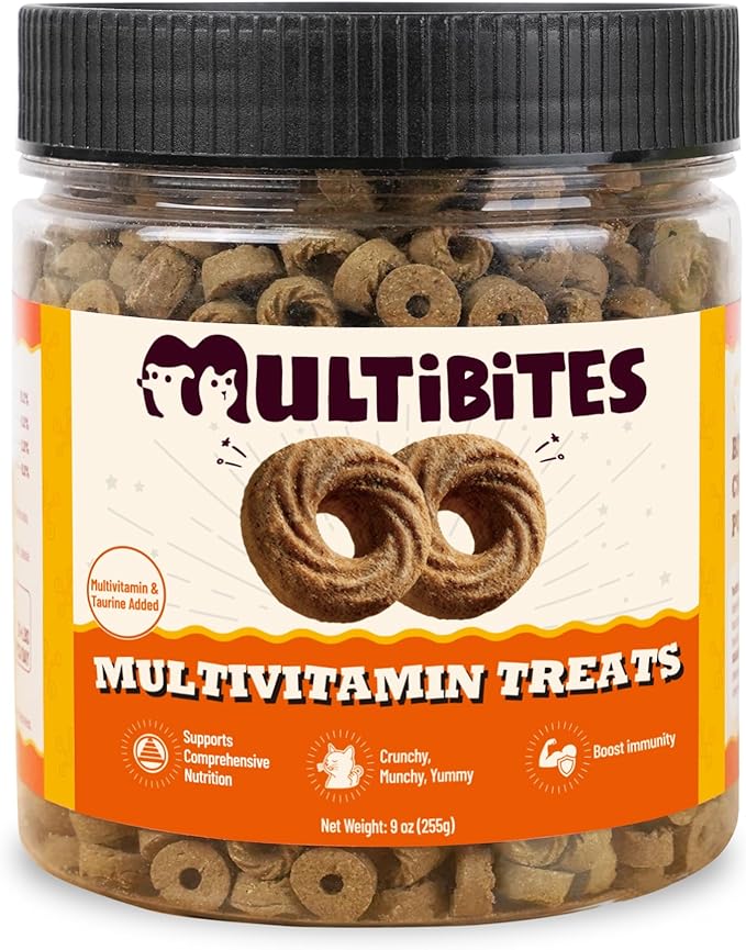 9 oz Cat Multivitamin Treats Vitamins for Cats Chicken Flavor Cat Training Treats Cat Treats for Indoor Cats