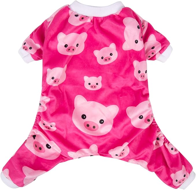 CuteBone Dog Halloween Pajamas Puppy Onesies Small Dogs Soft Pjs Coat Cat Apparel Comfy Pet Christmas Clothes Outfit Doggie Bodysuit P46XXL