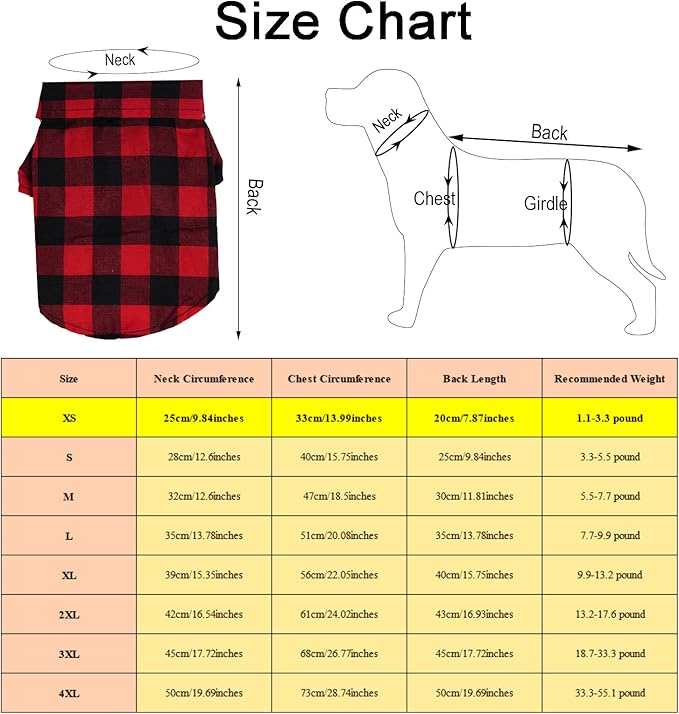 Tongcloud 3 Pack Plaid Puppy Cat Shirt - Cute Dog & Cat Shirts for Medium Dogs & Cats - Birthday Party & Holiday Photo((Red, Blue & White,Medium)