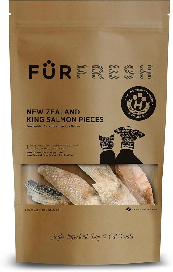King Salmon Freeze Dried Dog & Cat Healthy Treats Single Ingredient 2.29oz