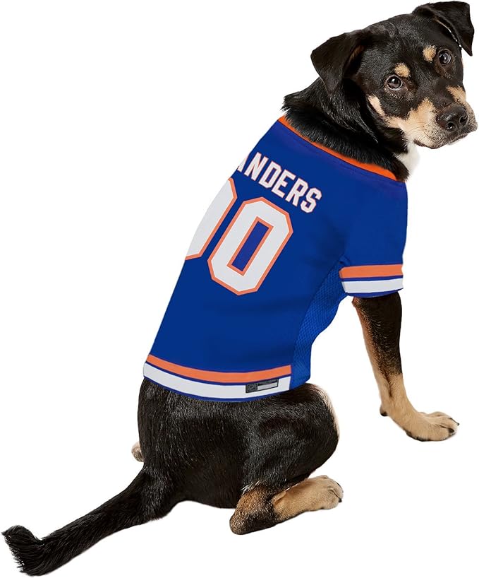 Pets First NHL New York Islanders Jersey for Dogs & Cats, Small. - Let Your Pet be a Real NHL Fan!