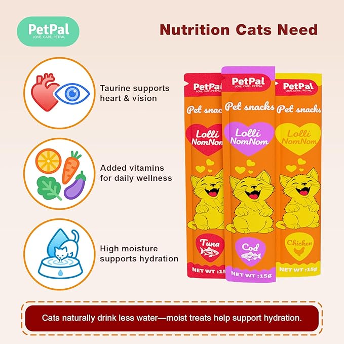 Feline Temptation Squeezable Cat Treats – 30 Count Variety Pack, Multi-Flavor Lickable Snacks, Supports Healthy Hydration, Creamy Texture, Natural Cat Treats for All Breeds