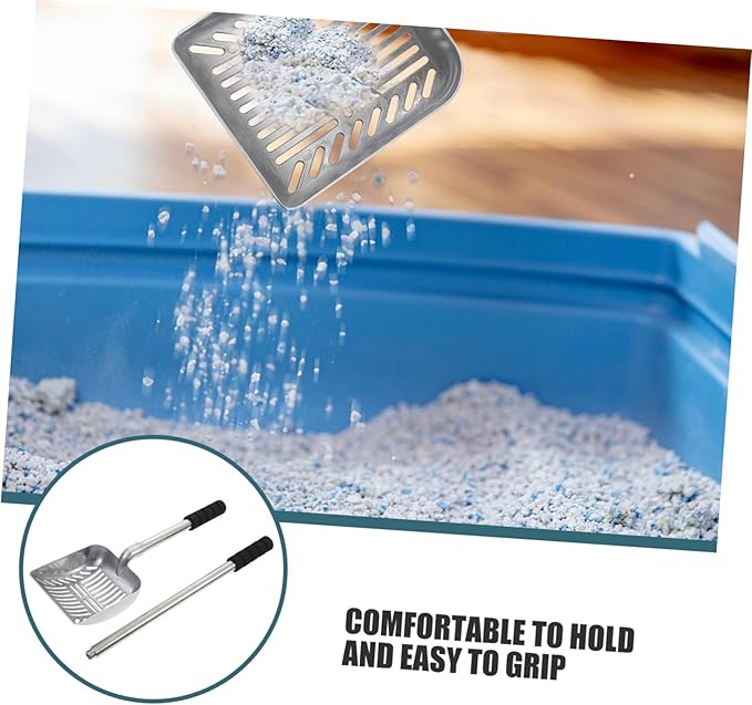 GANAZONO Kitten Litter Shovel Handle Ergonomic Cat Litter Scooper for Cleanup Cleaning Tool for Pet Owners and Stores