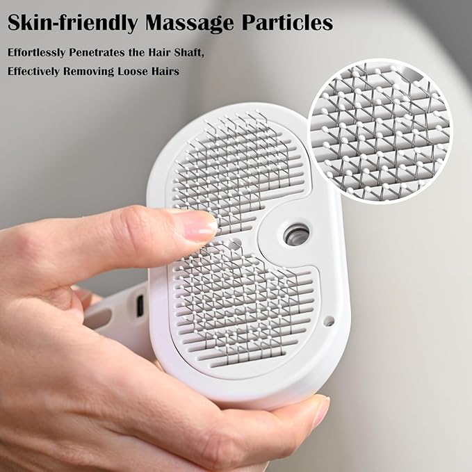 Spray Cat Brush, Self Cleaning Dog Steam Brush, Easy To Clean, Remove Static Flying Hair Steam Grooming for Cats and Dogs