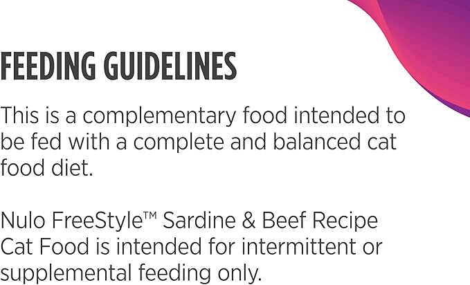 Nulo FreeStyle Cat & Kitten Wet Cat Food - Sardine & Beef in Broth, Grain-Free, High Protein Soft Food Topper Treat, 2.8oz Pouches (Pack of 24)