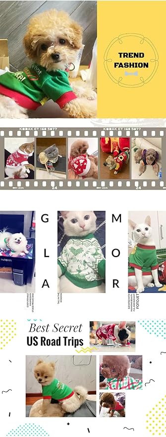2 Pieces Dog Shirts with Breathable and Comfort Small Medium Dog Clothes Outfits for Puppy Cat Pets (Small, White Dots, Blue Stripes)