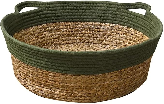 Straw House for Cats Dog Interaction Sleep Rest Nest Bed Hideouts Basket Bed Rest Furniture Nest