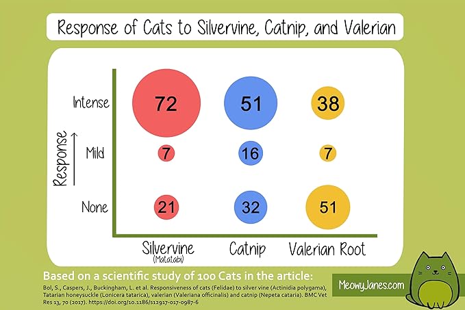 Meowy Janes 1.5 Cups All Natural Silvervine Catnip Blend with Toy, Value Bag