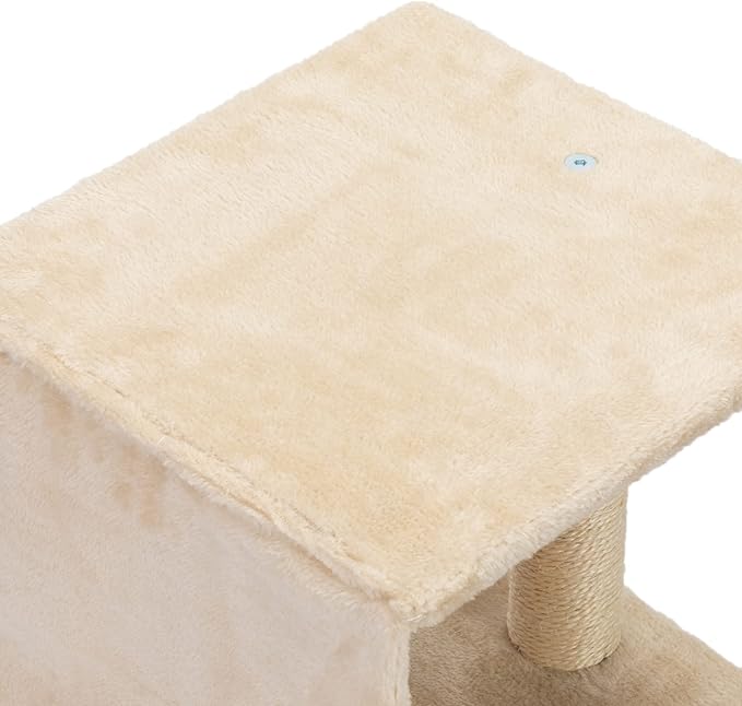 Cat Hammock Wooden Wall-Mounted Shelves Cat Climber Set of 5, Floating Cat Perches, Hanging Cat Beds for Sleeping, Playing, Climbing-Modern Cat Bed & Furniture for Large Cats/Kitty, Beige