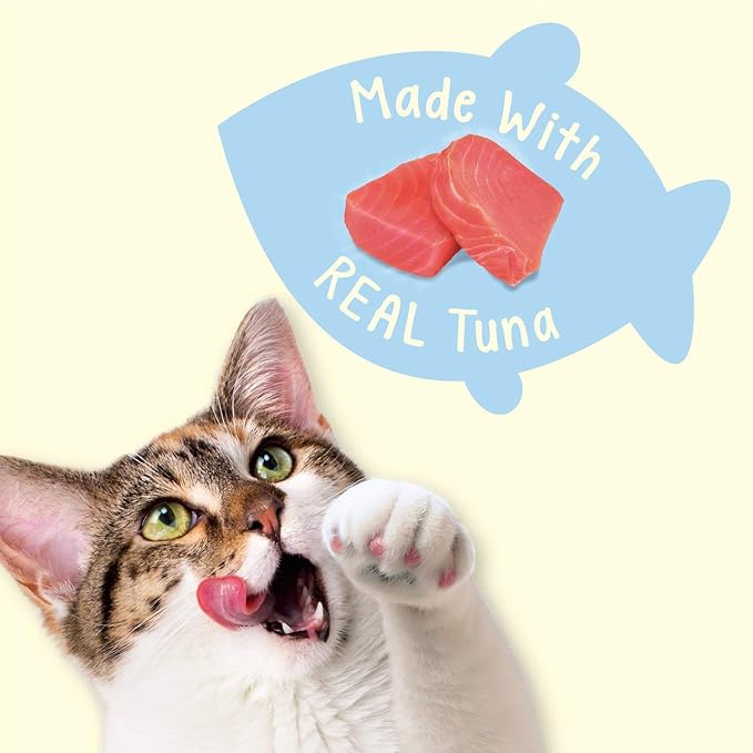 Purina Friskies Natural Cat Treats, Party Mix Natural Yums With Wild Caught Tuna and Added Vitamins, Minerals and Nutrients - 20 oz. Canister