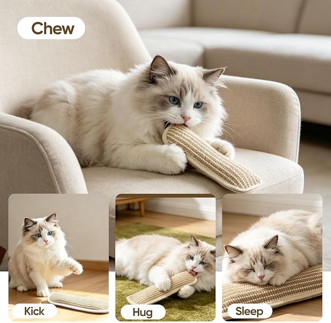2 Packs Clawvia Cat Toy, Organic Catnip Toys Organic Catnip for Indoor Scratching, Teething&Chewing, Drives Bored Cats Crazy with Fun Interactive