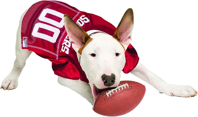 Pets First NCAA College Oklahoma Sooners Mesh Jersey for DOGS & CATS, Large. Licensed Dog Jersey with your Favorite Football/Basketball College Team