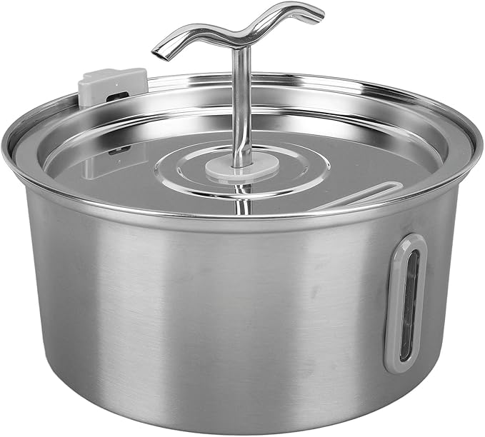 Cat Water Fountain Stainless Steel 3.2L Capacity Dog Drinking Fountain Automatic Pet Feeding Watering Supplies