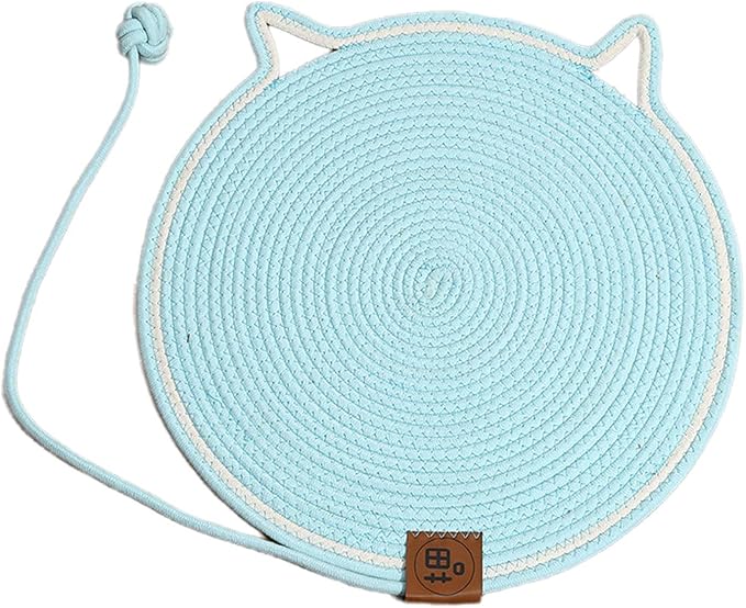 Peiiwdc Cats Interaction Scratcher Board Toy Furniture Protective Pet Rest Bed for, Climbing, Lounging Large Cats Mat
