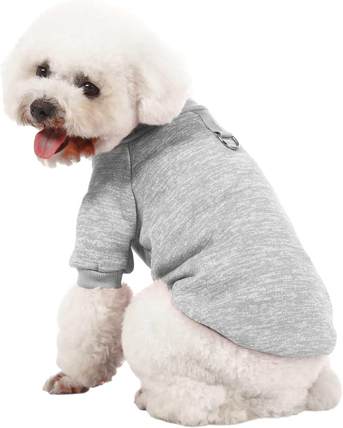 Dog Sweater, Sweaters for Small Dogs, 2, 3 Pack Warm Soft Pet Clothes for Puppy, Medium Large Cat, Dogs Girl or Boy, Dog Shirt for Winter Christmas (Buckle Grey+Navy+Blue, X-Large)