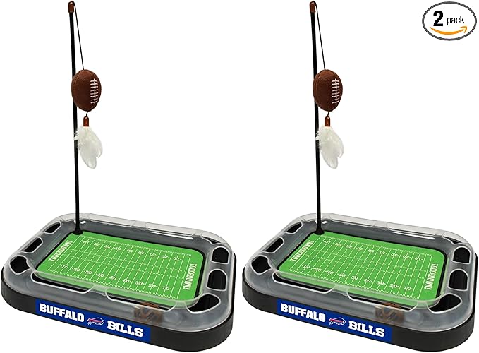 Pets First Dallas Cowboys Football Field Cat Scratcher Toy (Pack of 2)