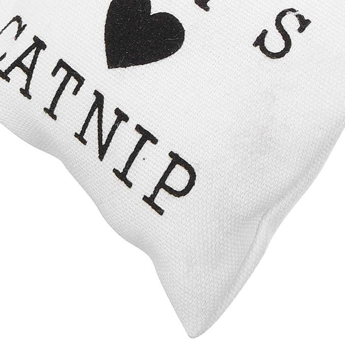 Milisten Catnip 3pcs Embroidered Canvas Catnip Bags Kitten Chew Teeth Cleaning Random Colors for Indoor Cats and Kittens